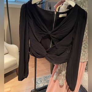 M Boutique - Black Cut Out Blouse (size small)